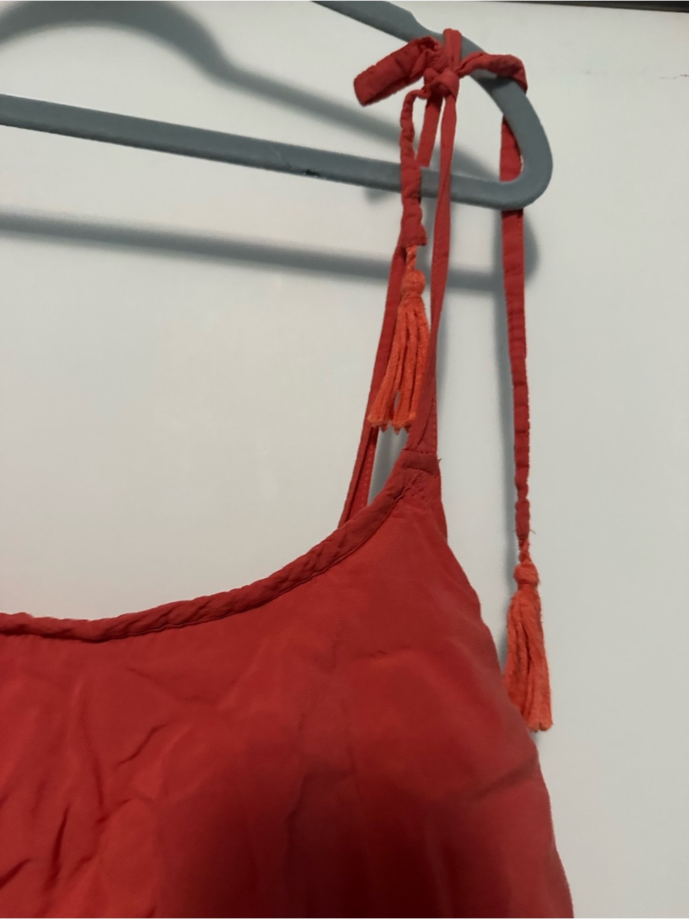 Women's Rust Ruffle Hem Sundress - Picture 4 of 7